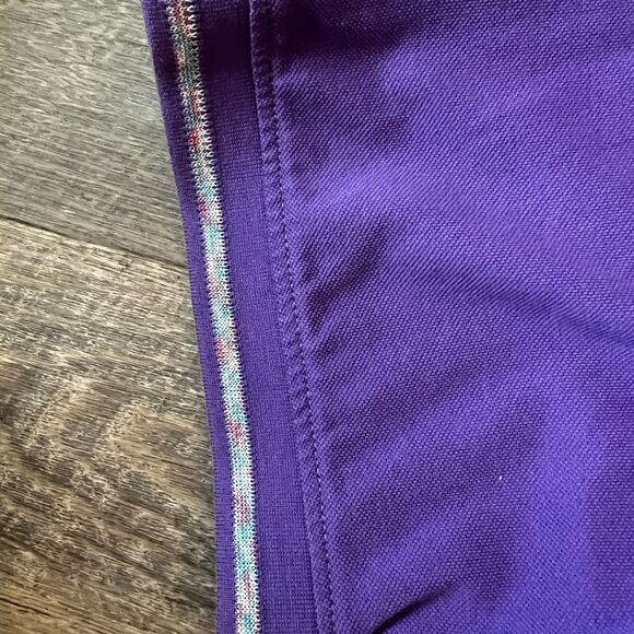 Robert Graham Mens Polo Shirt Short Sleeve Button Front Collared  Purple Sz 2XL - Picture 6 of 11
